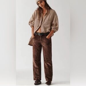 We The Free Brown Risk Taker Corduroy Pant size 25